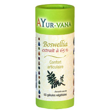 Boswellia - 60 gélules - extrait à 65% d'acides Boswelliques - AYUR-VANA