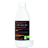 Curcuma liquide gingembre et poivre noir Bio- 500ml - NUTRIVIE