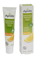 Dentifrice Tonifiant gout citron : propolis, xylitol Bio- 75ml - APROLIS