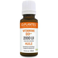 Vitamine D3 ++ 2000 UI - 20 ml- D PLANTES