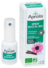 Spray buccal Bio propolis, échinacéa, HE orange douce et thym-20ml -APROLIS