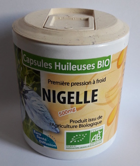 Nigelle capsules 500mg - BIO -100 capsules -ESD / PHYTOFRANCE