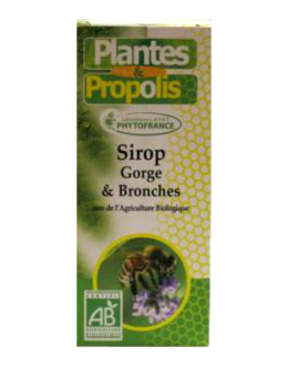 Plantes & Propolis - Sirop Gorge & Bronches Bio - 125 ml -ESD / PHYTOFRANCE