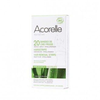 Bandes dépilatoires aisselles maillot Bio- 20bandes - ACORELLE