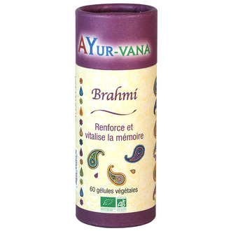 Brahmi extrait à 20% de Bacosides BIO- AYUR VANA