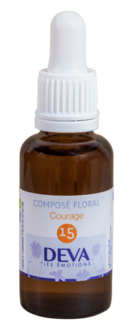 Fleurs de Bach - Courage - Composé floral n°15 - 10 ml - DEVA