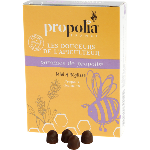 Gomme de Propolis Miel & Règlisse - 45g - APIMAB - PROPOLIA