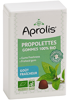 Gommes tendres Bio propolettes Propolis Fraîcheur- 50g - APROLIS